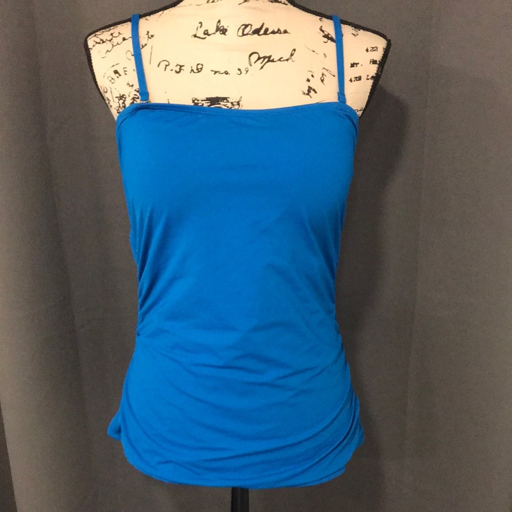 Vibrant Blue Fitted Swim Camisole